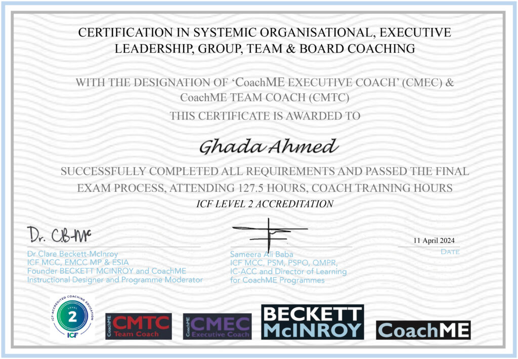 LEVEL 2 CERTIFICATE BECKETT McINROY